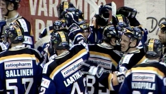Kuva: Blues juhlii puoliv�lier�voittoaan HIFK:sta (2008). Yle kuvanauha.