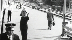 Kuva: Junanl�hett�j� antaa merkin (1963). Fennada-Filmi Junior / YLE.