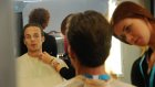 Tangomarkkinat 2012 semifinaali Turku: Mikko Vihma meikissä (kuva: Yle)