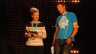 Tangomarkkinat 2012 semifinaali Turku: Juonto harjoitusta (kuva: Yle)