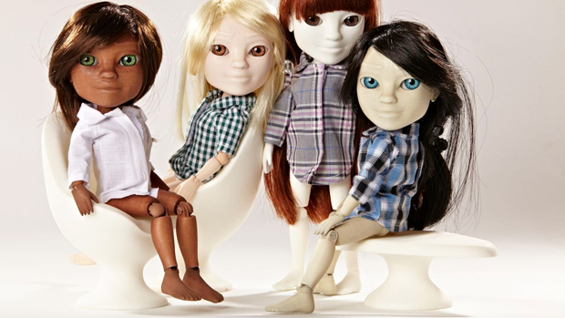 Maailman ensimmäinen 3D-tulostettu lelu on toimintanukke Makie. Kuva: Makielab. Maailman ensimmäinen 3D-tulostettu lelu on toimintanukke Makie. Kuva: Makielab.