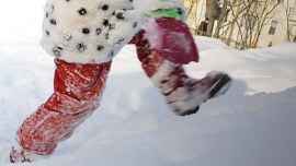 Nyt mennään! Talvihippa on kivaa. Kuva: Mika Kanerva, YLE Kuvapalvelu