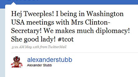 "Alexander Stubb" tweettaa