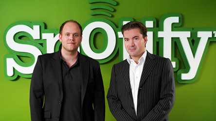 Spotifyn perustajat Daniel Ek ja Martin Lorenzo